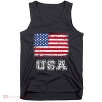 Usa Patriotic American Flag Tank Top thumb 0
