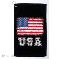 Usa Patriotic American Flag Golf Towel thumb 0