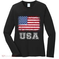Usa Patriotic American Flag Women's Long Sleeve Shirt thumb 0