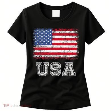 Usa Patriotic American Flag Women's T-Shirt