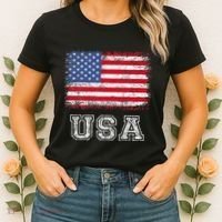 Usa Patriotic American Flag Women's T-Shirt thumb 2