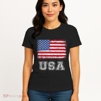 Usa Patriotic American Flag Women's T-Shirt thumb 4