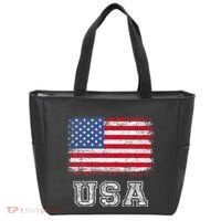 Usa Patriotic American Flag Tote Bag thumb 0