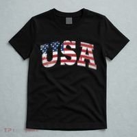 USA  Patriotic American Flag Distressed T-Shirt thumb 5