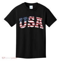 USA  Patriotic American Flag Distressed Kids T-Shirt thumb 0