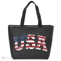 USA  Patriotic American Flag Distressed Tote Bag thumb 0