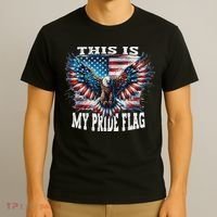 Usa Patriotic American Flag Usa Eagle Flag 4th Of July T-Shirt thumb 3