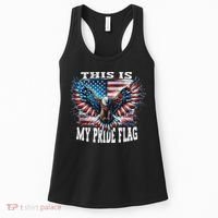 Usa Patriotic American Flag Usa Eagle Flag 4th Of July Women's Tank Top thumb 0