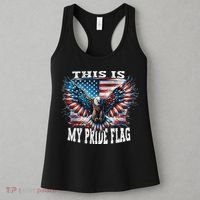 Usa Patriotic American Flag Usa Eagle Flag 4th Of July Women's Tank Top thumb 3