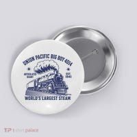 Union Pacific Big Boy 4014 Steam Train Button thumb 0
