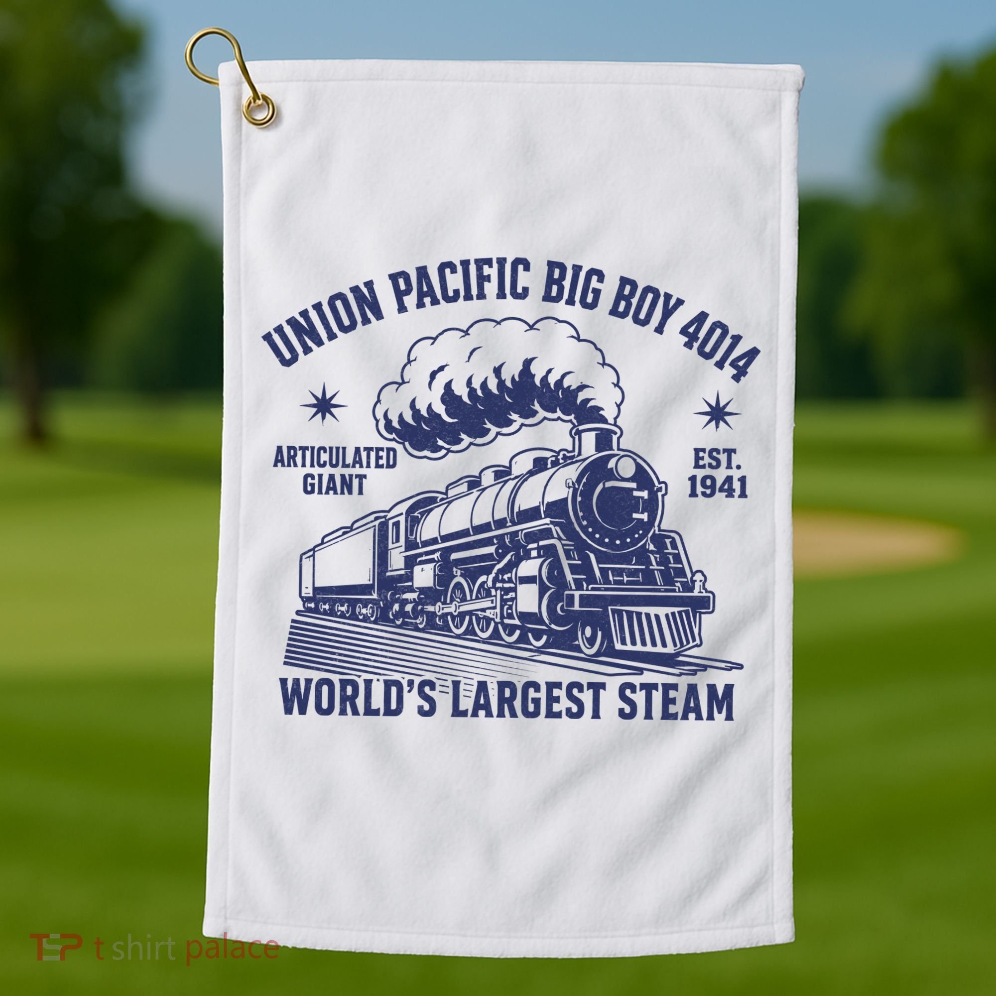 Union Pacific Big Boy 4014 Steam Train Golf Towel