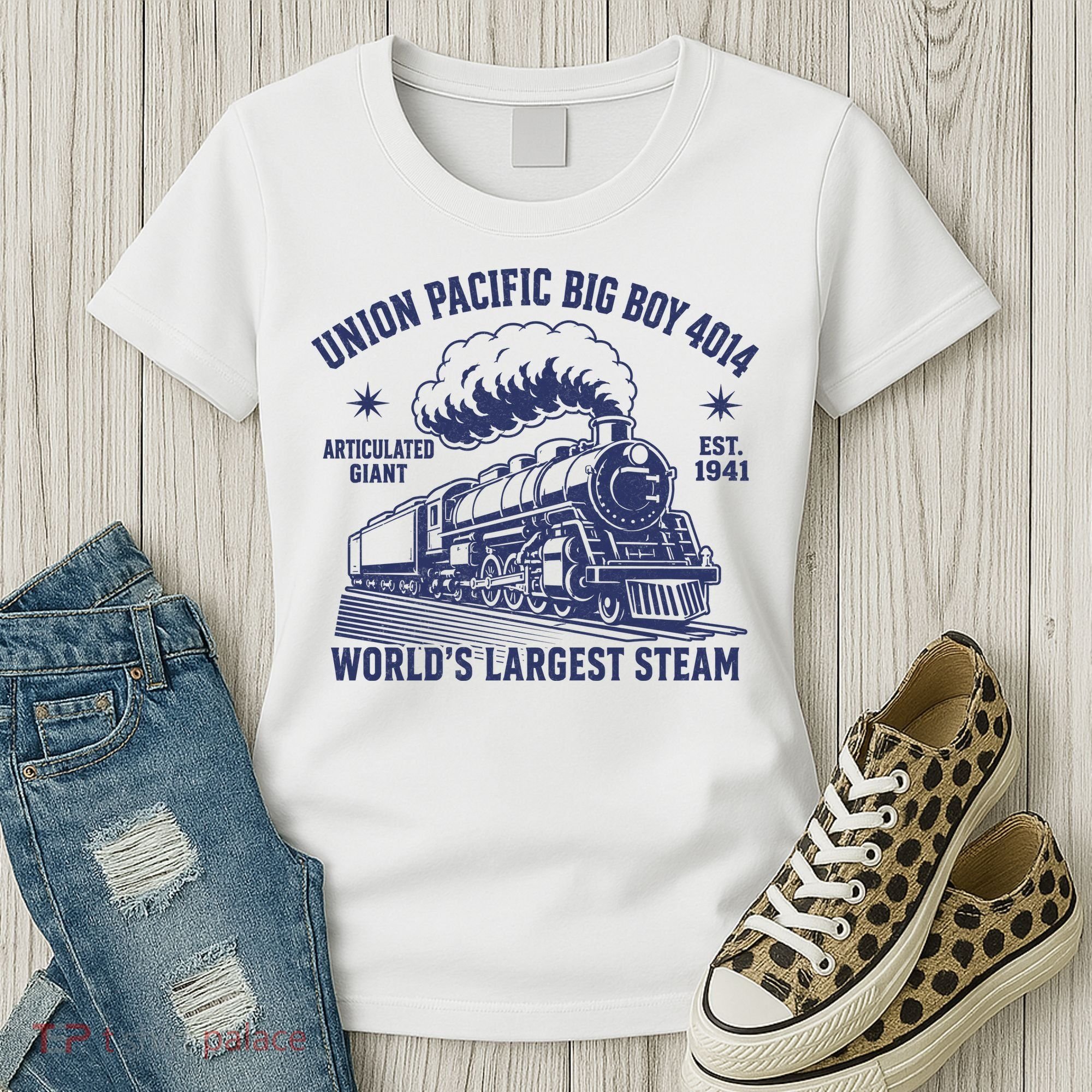 Union Pacific Big Boy 4014 Steam Train Women's T-Shirt