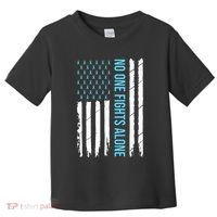 USA Prostate Cancer Awareness Light Blue Ribbon Survivor Toddler T-Shirt thumb 0