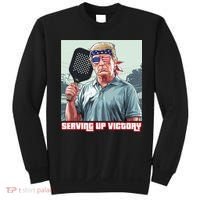 Usa Pickleball Champ Patriotic Trump Political & Pickleball Sweatshirt thumb 0