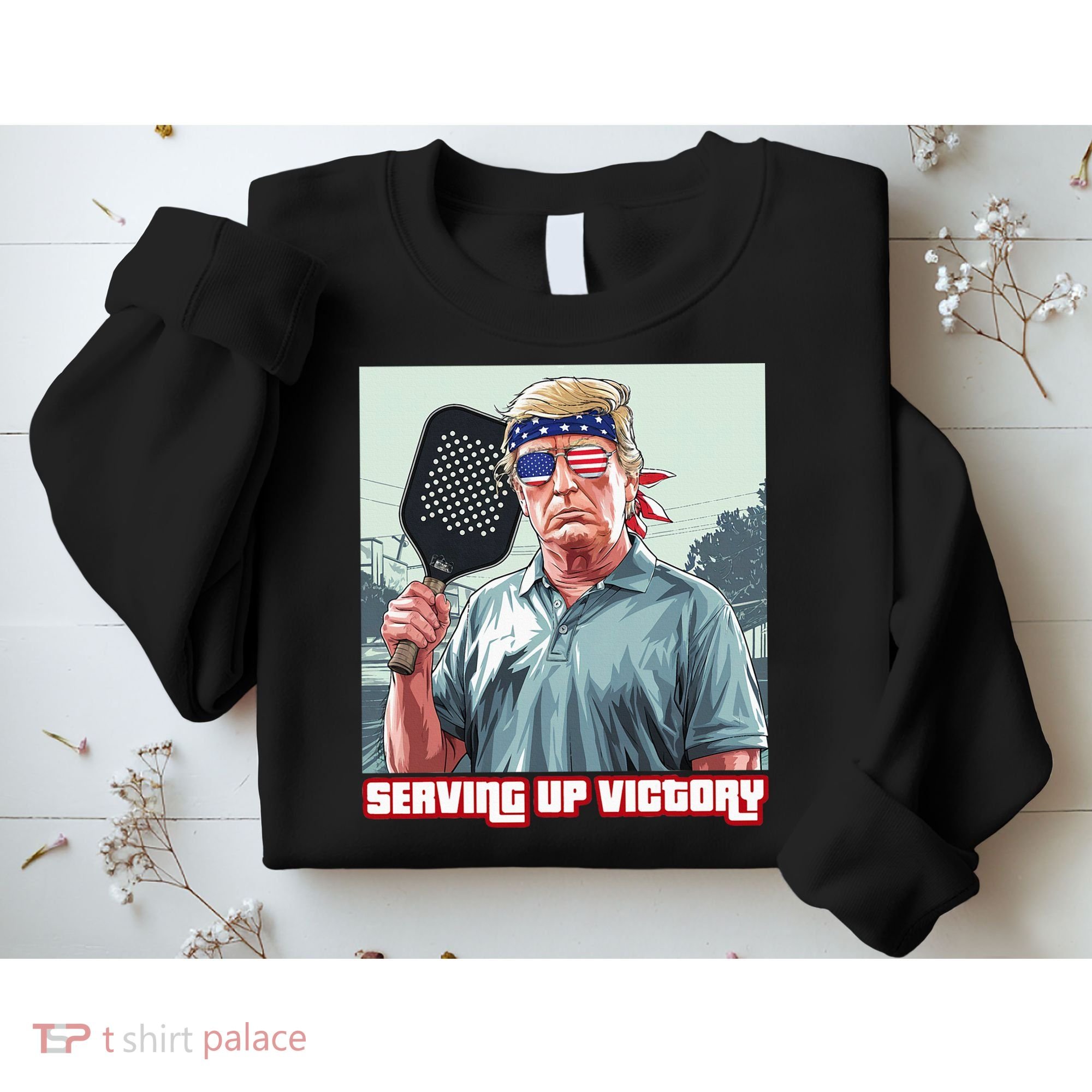 Usa Pickleball Champ Patriotic Trump Political & Pickleball Sweatshirt