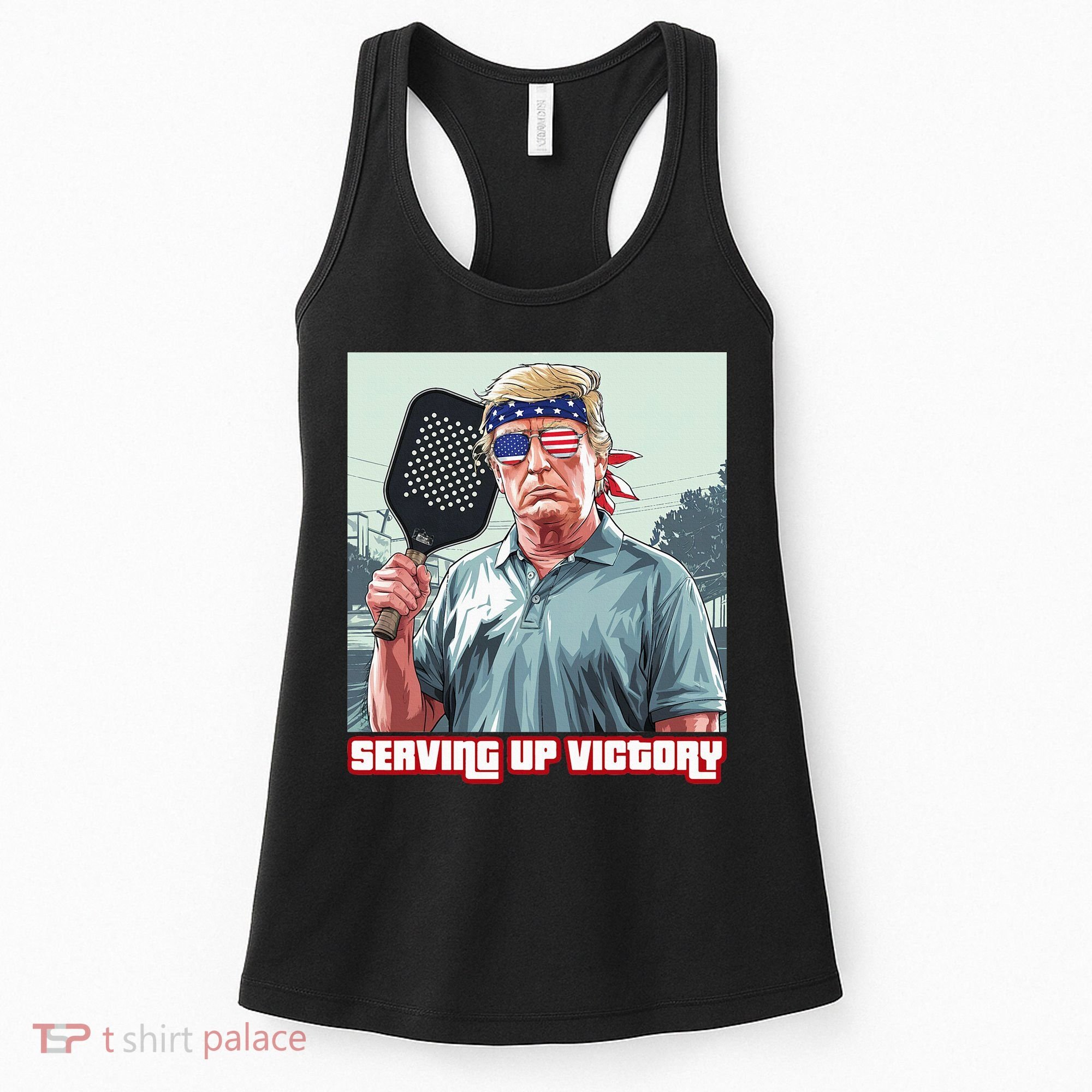 Usa Pickleball Champ Patriotic Trump Political & Pickleball Women's Tank Top