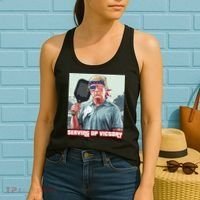 Usa Pickleball Champ Patriotic Trump Political & Pickleball Women's Tank Top thumb 2