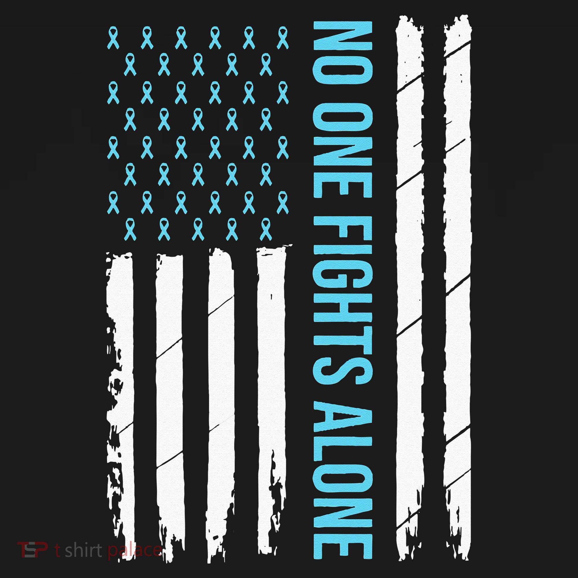 USA Prostate Cancer Awareness Light Blue Ribbon Survivor Mousepad