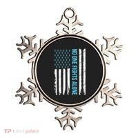 USA Prostate Cancer Awareness Light Blue Ribbon Survivor Ornament thumb 0