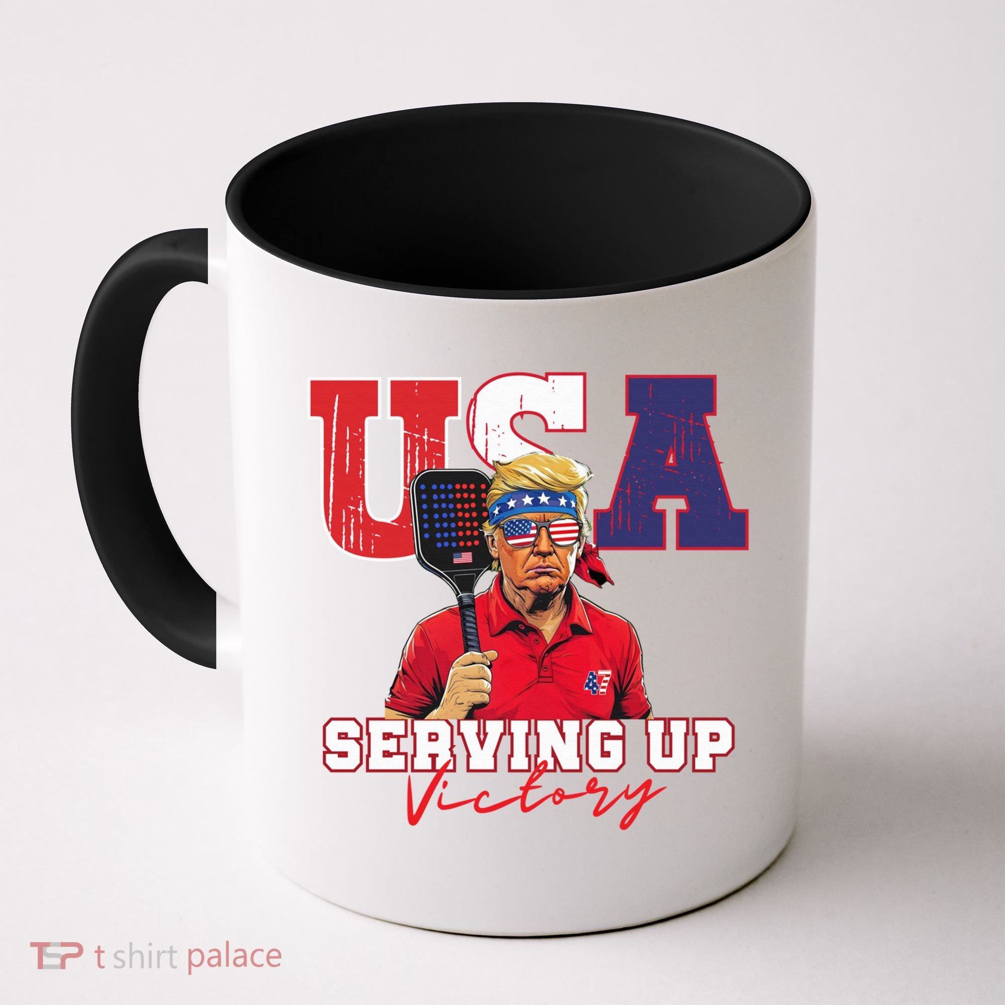 Usa Pickleball Champ Patriotic Trump & Pickleball Coffee Mug