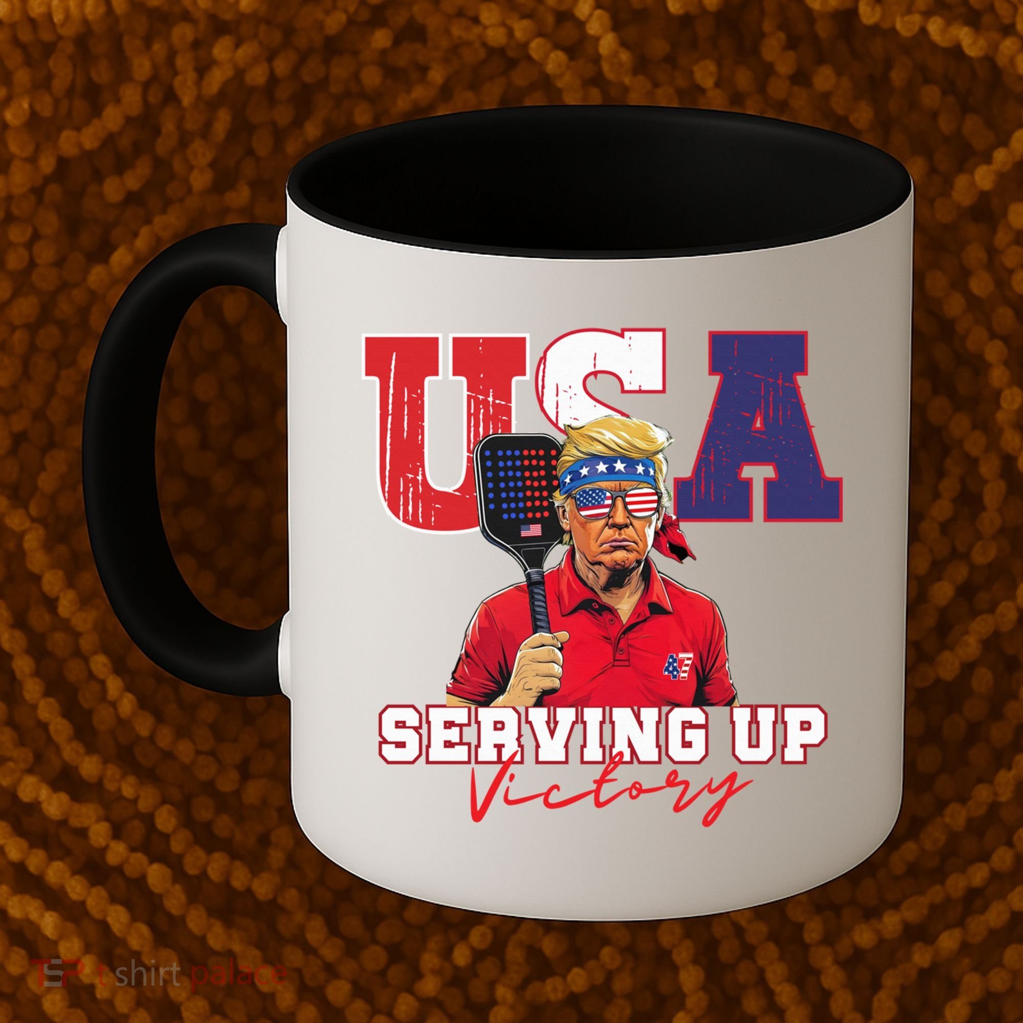 Usa Pickleball Champ Patriotic Trump & Pickleball Coffee Mug