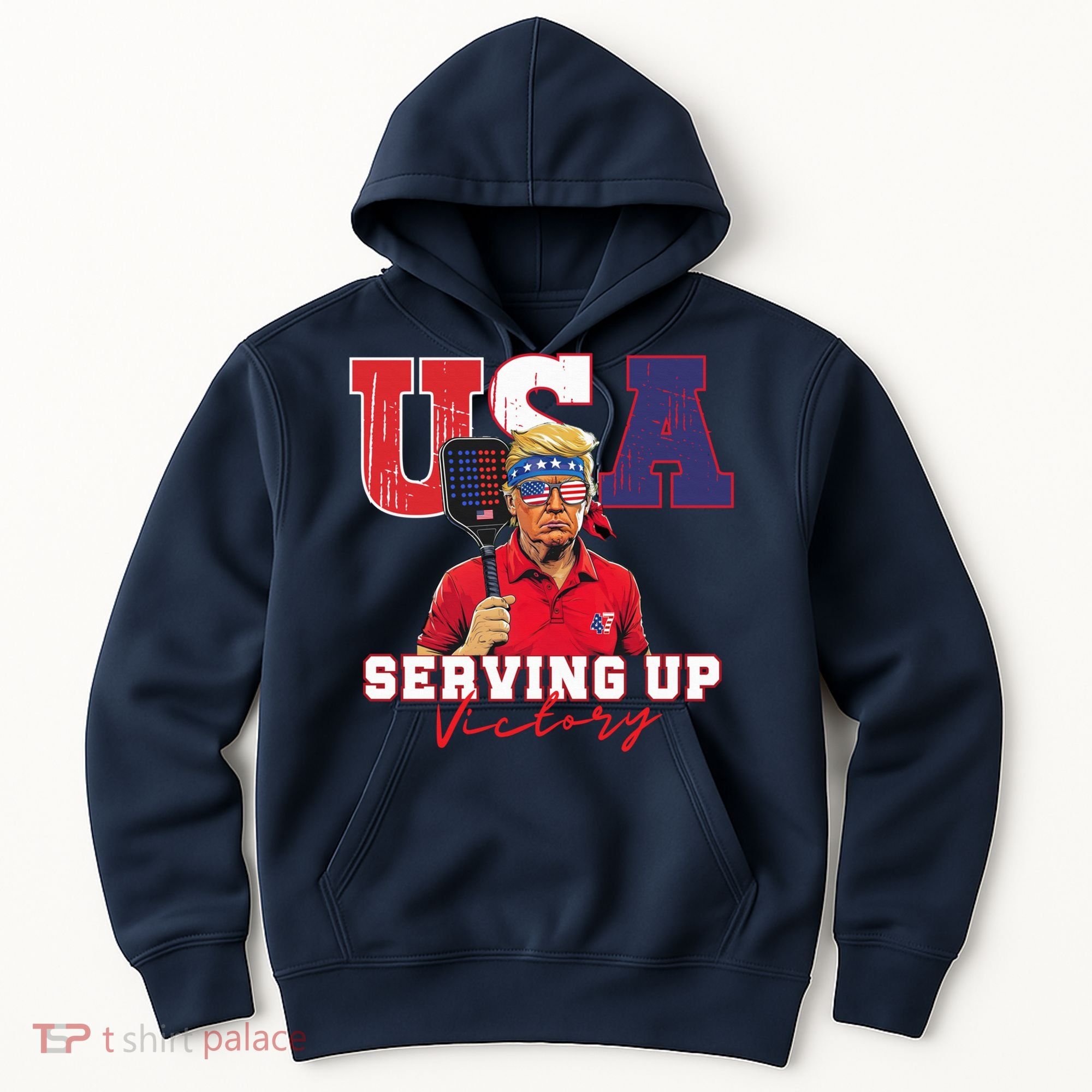 Usa Pickleball Champ Patriotic Trump & Pickleball Hoodie