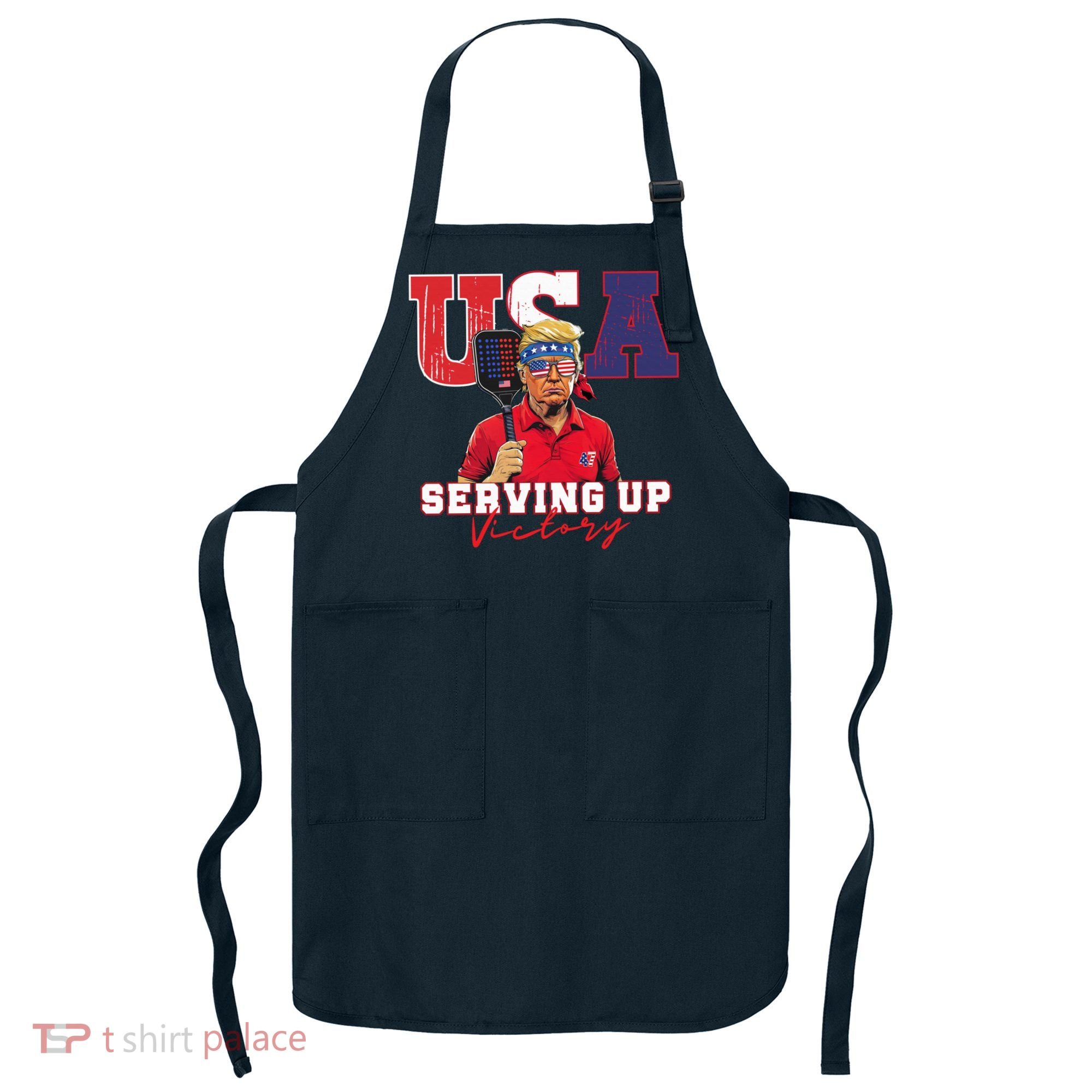 Usa Pickleball Champ Patriotic Trump & Pickleball Apron