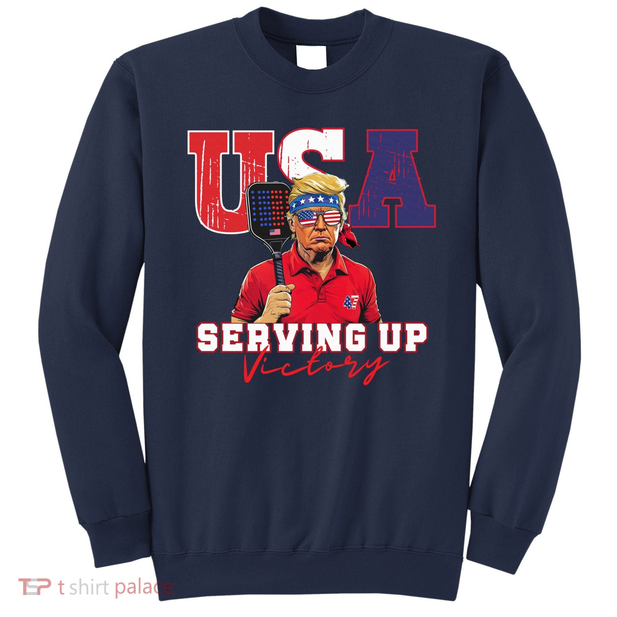 Usa Pickleball Champ Patriotic Trump & Pickleball Sweatshirt