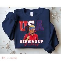 Usa Pickleball Champ Patriotic Trump & Pickleball Sweatshirt thumb 2
