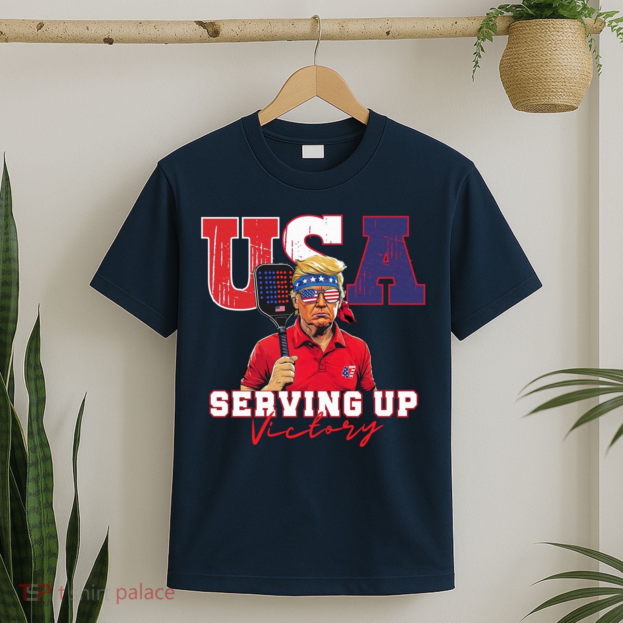 Usa Pickleball Champ Patriotic Trump & Pickleball T-Shirt