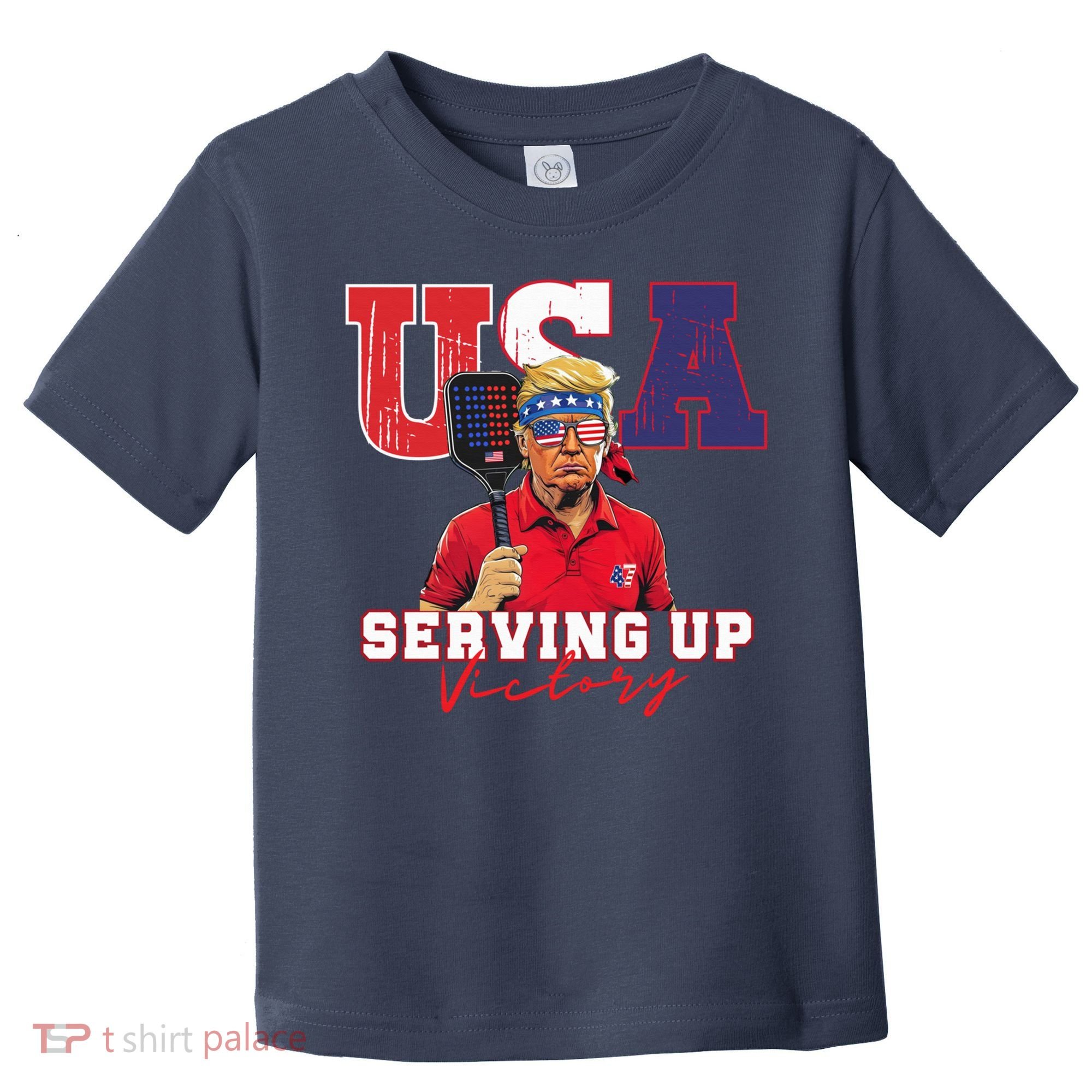 Usa Pickleball Champ Patriotic Trump & Pickleball Toddler T-Shirt