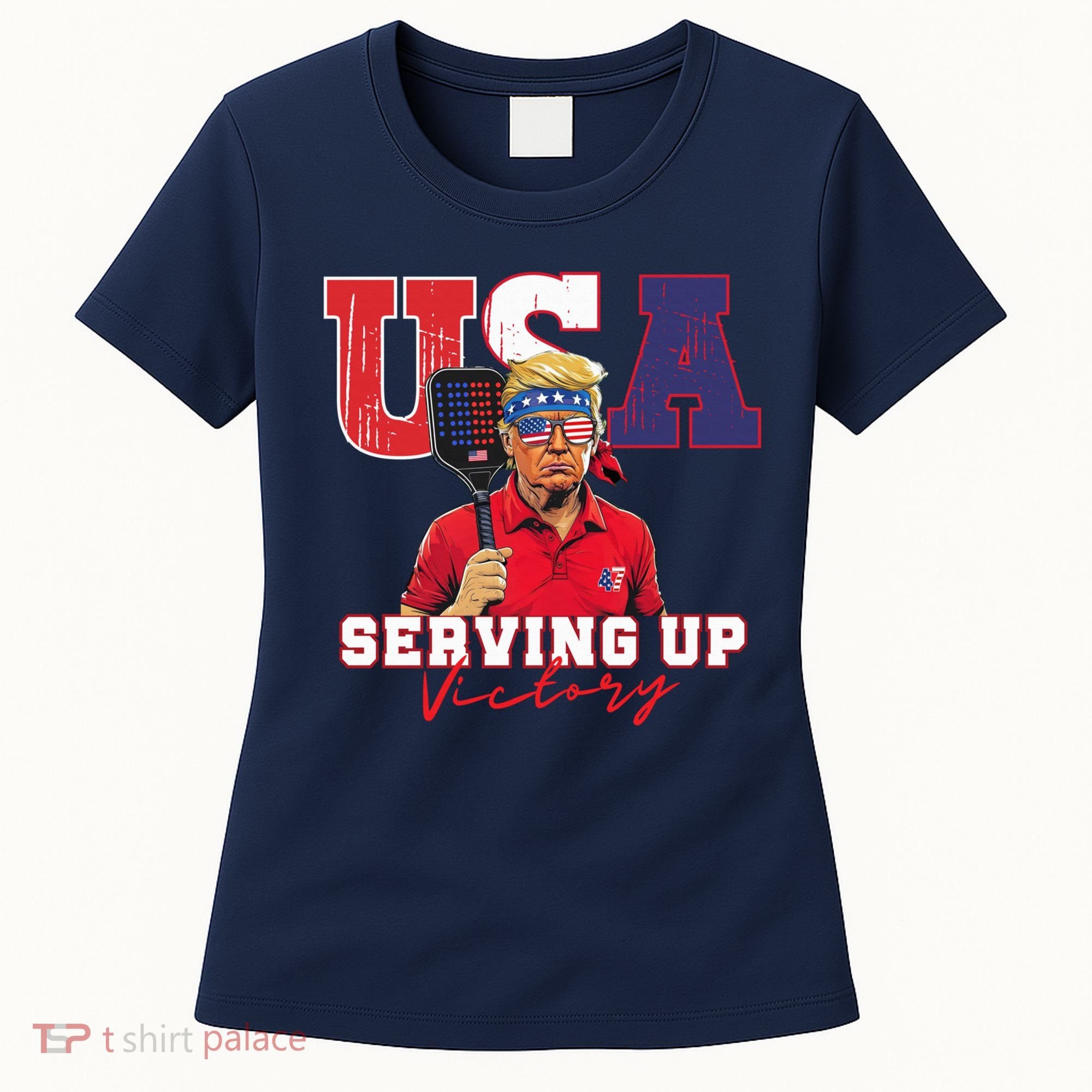 Usa Pickleball Champ Patriotic Trump & Pickleball Women's T-Shirt