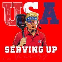 Usa Pickleball Champ Patriotic Trump & Pickleball Santa Hat thumb 1