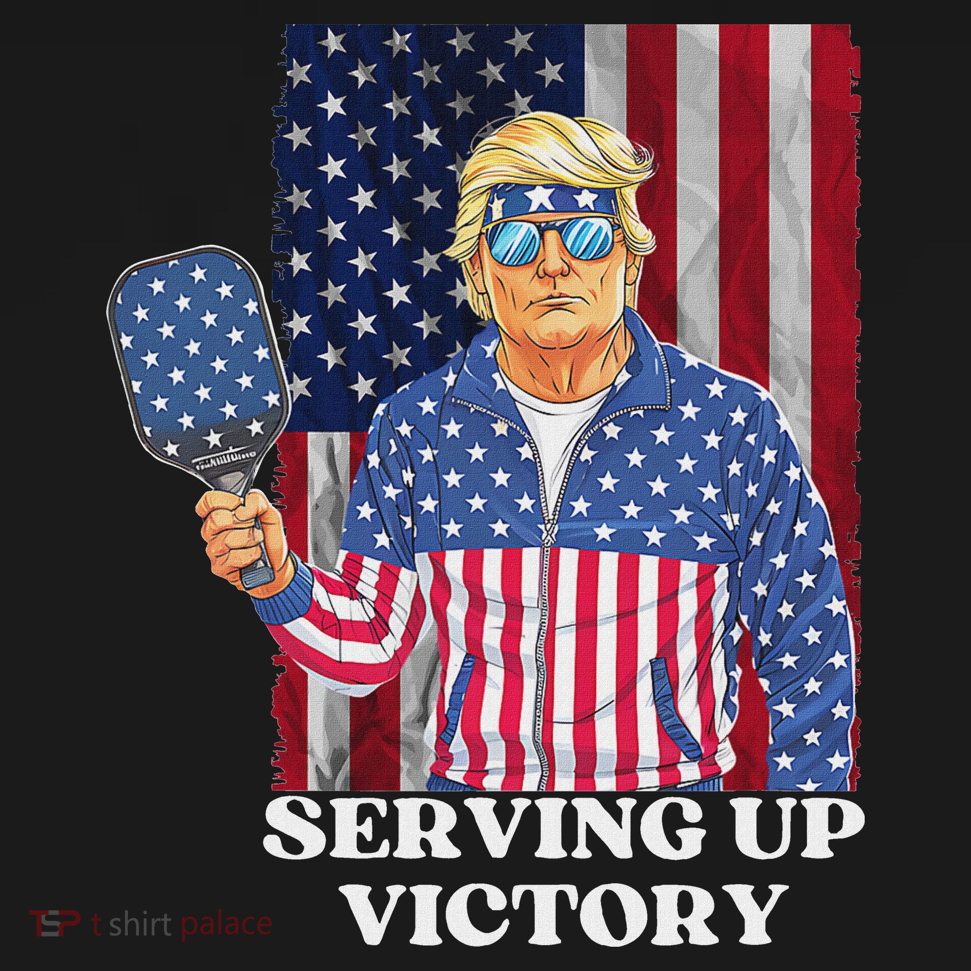Usa Pickleball Champ Patriotic Trump Political Doggie Tank