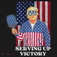 Usa Pickleball Champ Patriotic Trump Political Women's Hoodie thumb 2