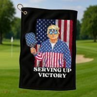 Usa Pickleball Champ Patriotic Trump Political Golf Towel thumb 1