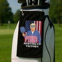 Usa Pickleball Champ Patriotic Trump Political Golf Towel thumb 2