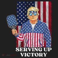 Usa Pickleball Champ Patriotic Trump Political Golf Towel thumb 3