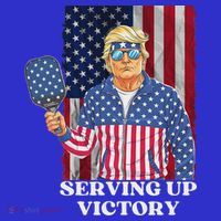 Usa Pickleball Champ Patriotic Trump Political Sweatshirt thumb 3