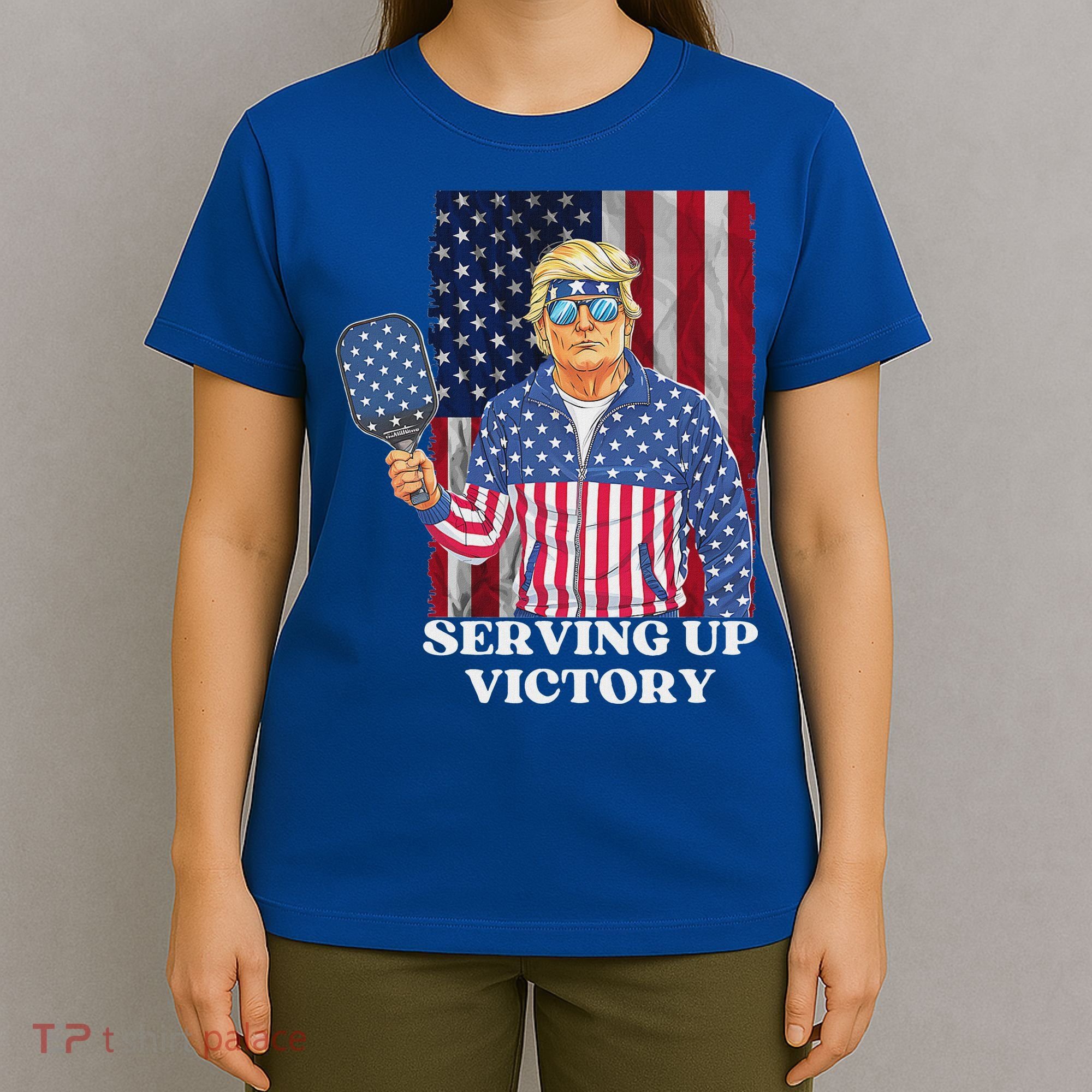 Usa Pickleball Champ Patriotic Trump Political T-Shirt