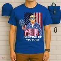 Usa Pickleball Champ Patriotic Trump Political T-Shirt thumb 6
