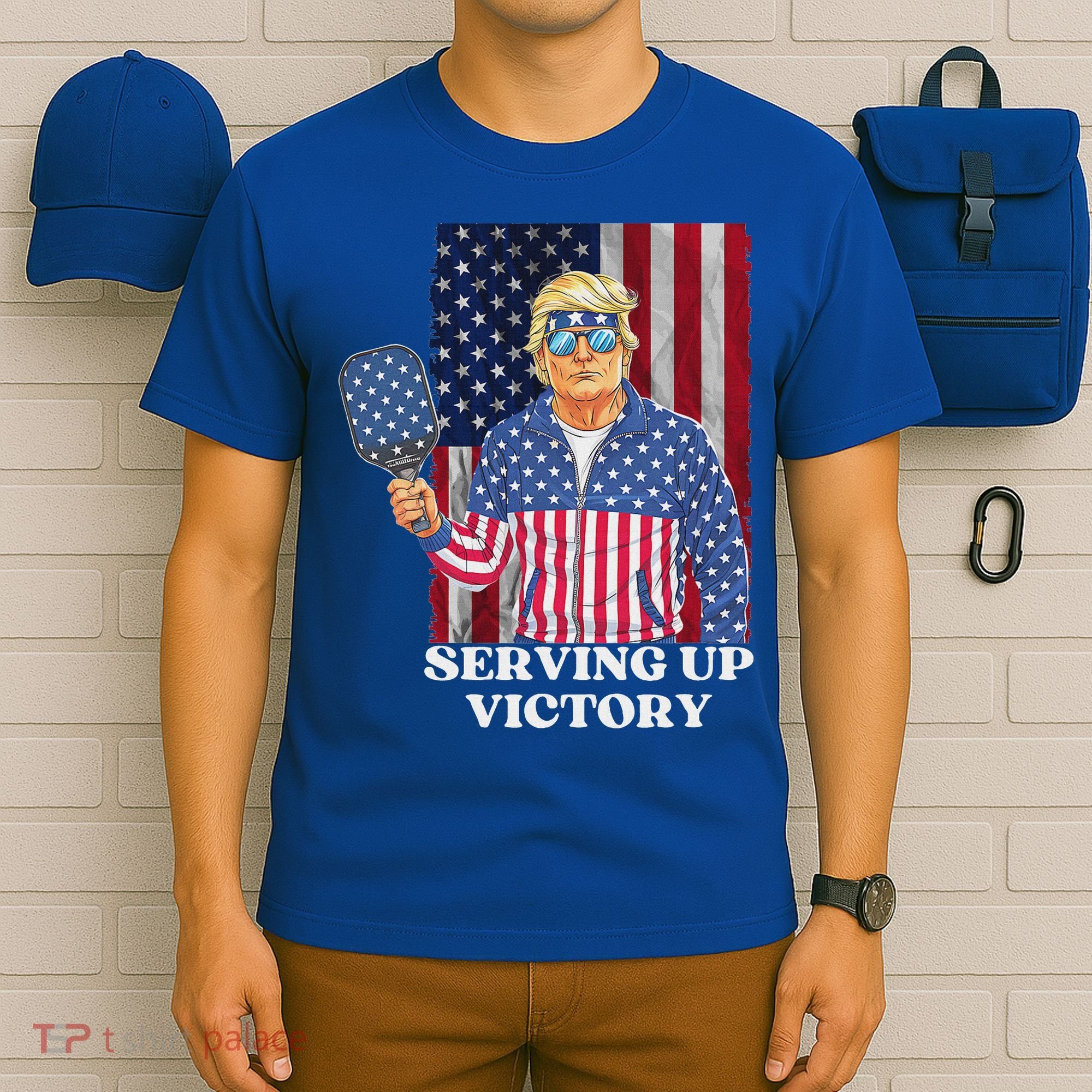 Usa Pickleball Champ Patriotic Trump Political T-Shirt
