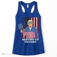 Usa Pickleball Champ Patriotic Trump Political Women's Tank Top thumb 0