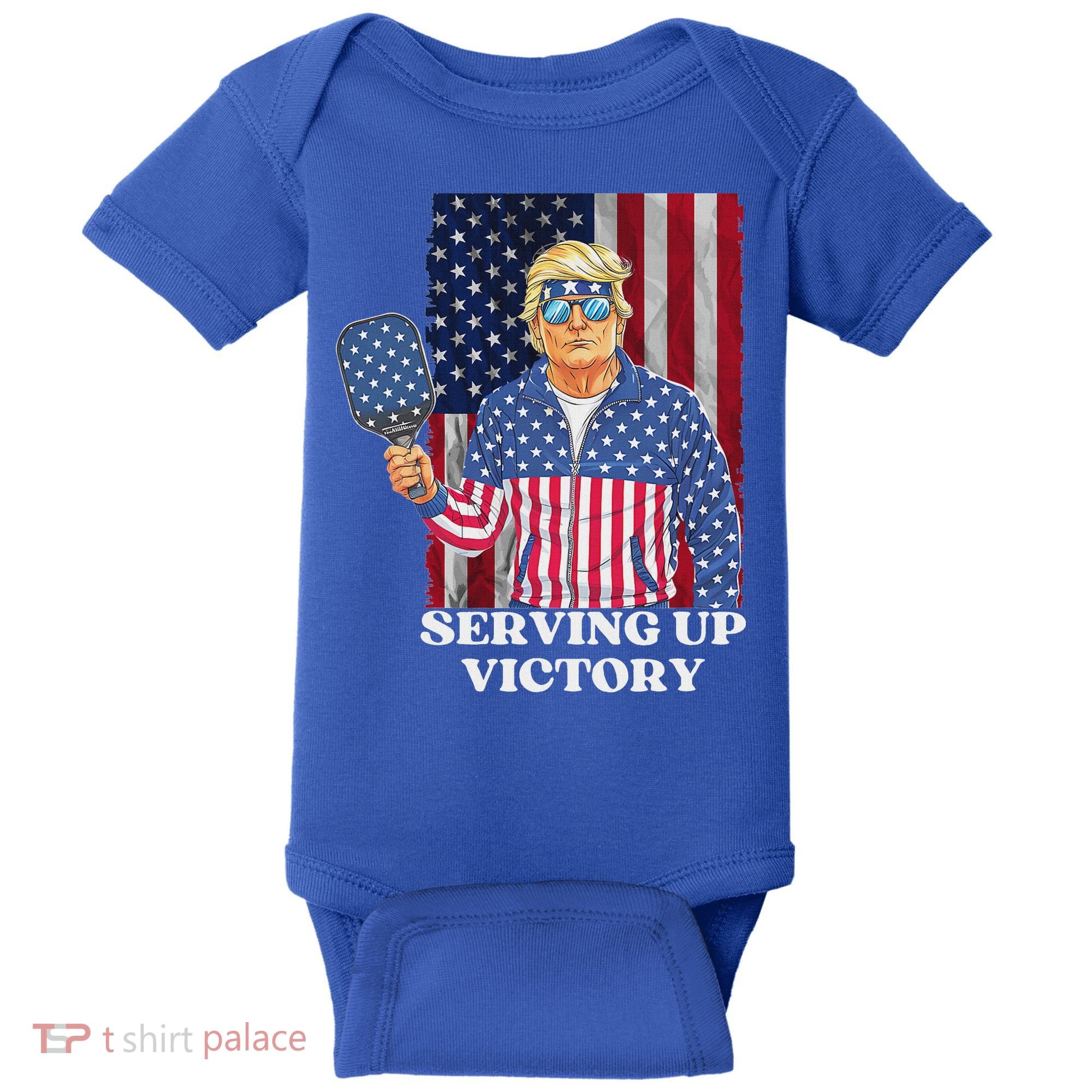 Usa Pickleball Champ Patriotic Trump Political Baby Bodysuit