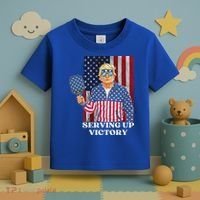 Usa Pickleball Champ Patriotic Trump Political Toddler T-Shirt thumb 3