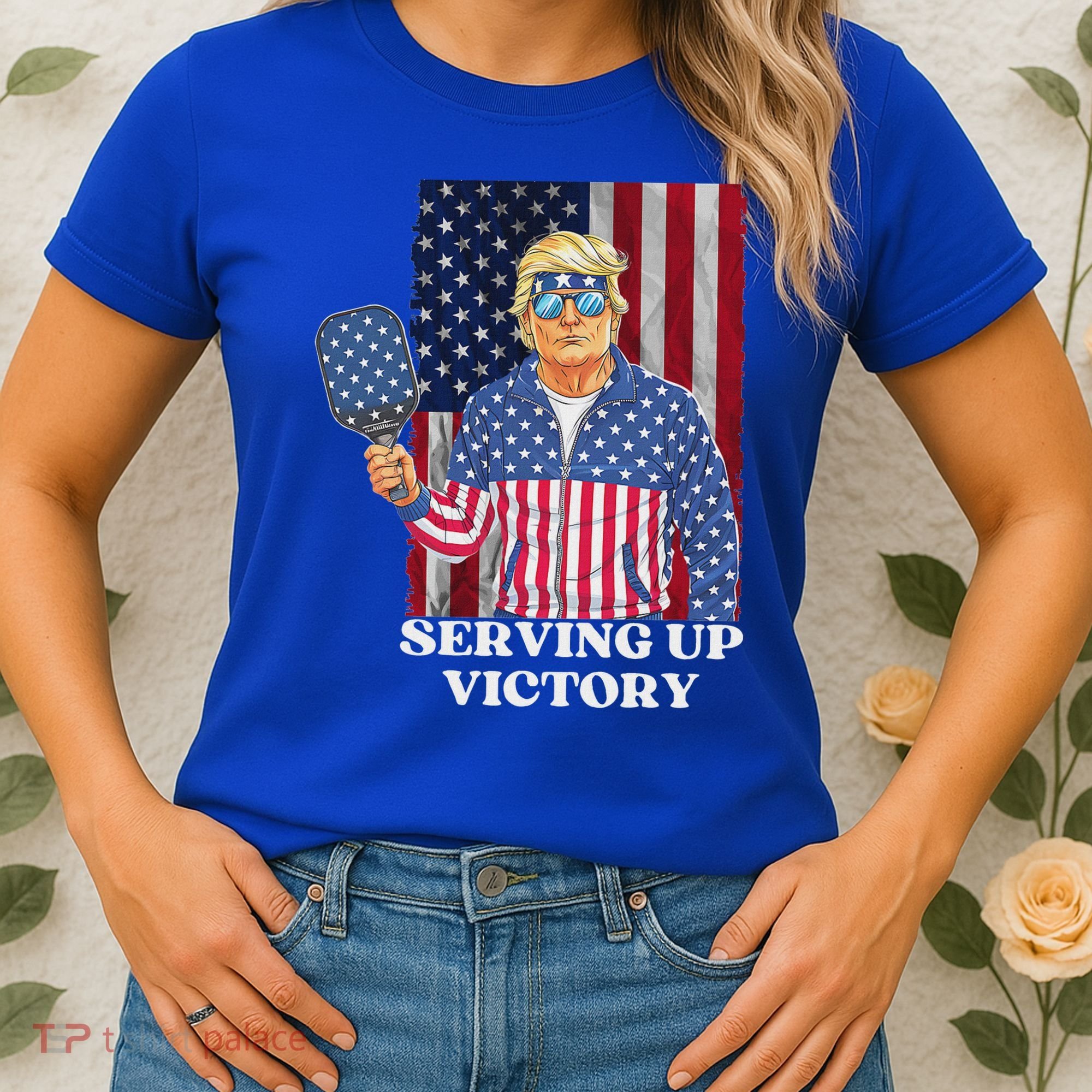 Usa Pickleball Champ Patriotic Trump Political Women's T-Shirt