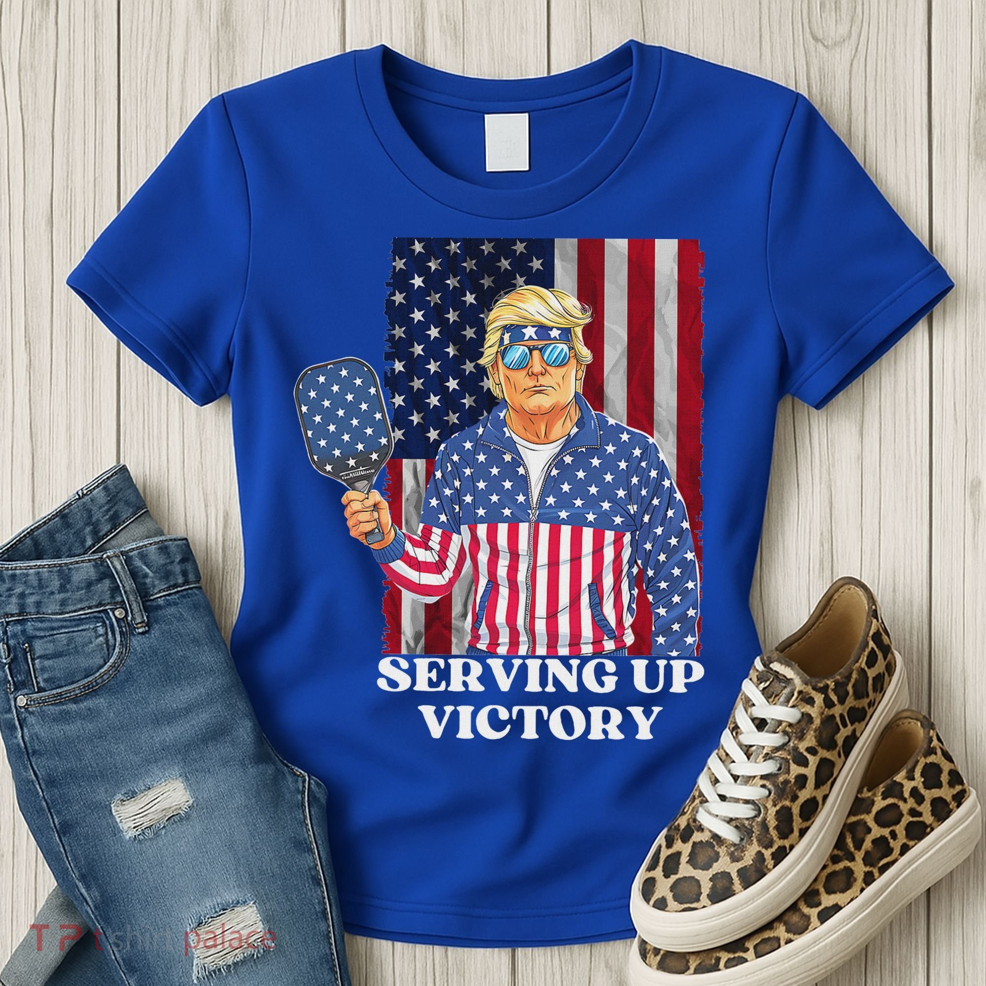 Usa Pickleball Champ Patriotic Trump Political Women's T-Shirt