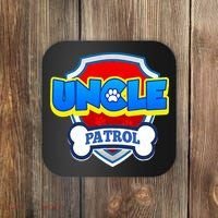 Uncle Patrol Dog Funny Gift Birthday Party Coaster thumb 0