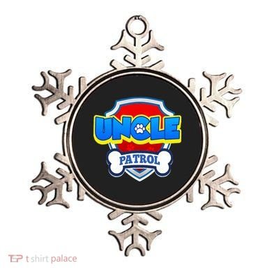 Uncle Patrol Dog Funny Gift Birthday Party Ornament
