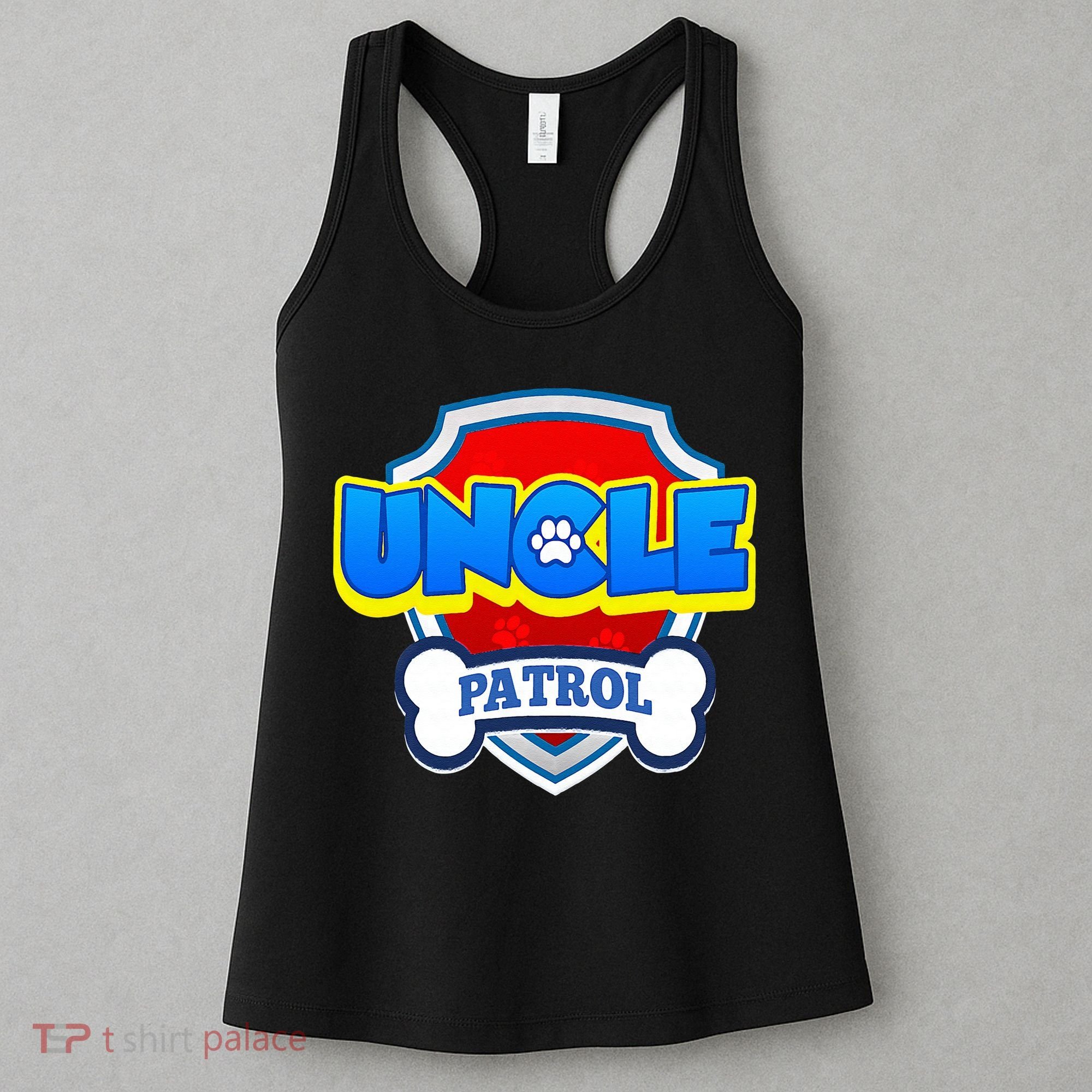 Uncle Patrol Dog Funny Gift Birthday Party Women's Tank Top